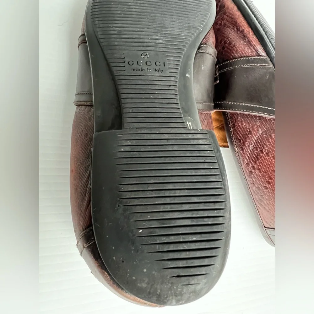 Gucci Brown Leather Loafer size 11